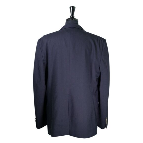 Jos. A. Bank Mens Blazer 48L Navy Blue Wool Sport Coat Traditional Fit Jacket - Picture 2 of 10
